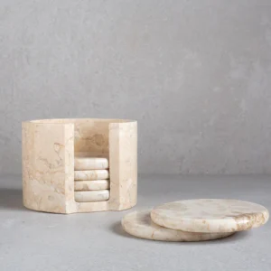 Marble Coasters (Cream)（大理石杯垫（奶油色））